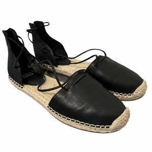 Eileen Fisher Womens Balletcore Lace Espadrille Strappy Leather Sandals US 10